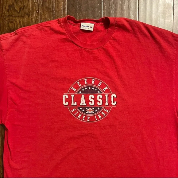 Vintage Reebok Classic Spell Out Short Sleeve Shirt - Picture 2 of 10